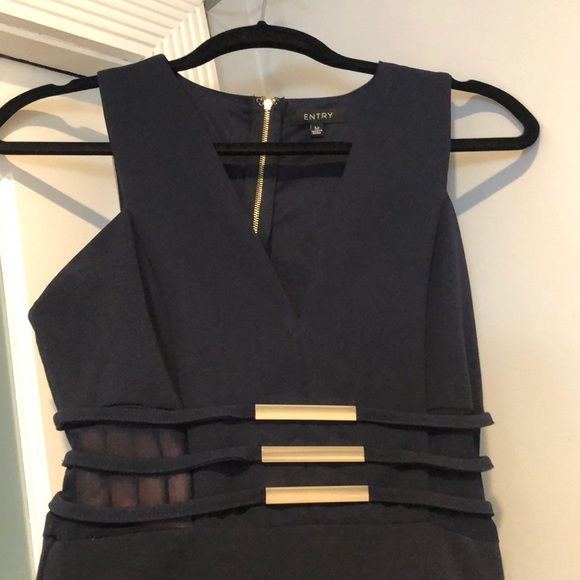 Navy Blue Dress Medium - Picture 4 of 4